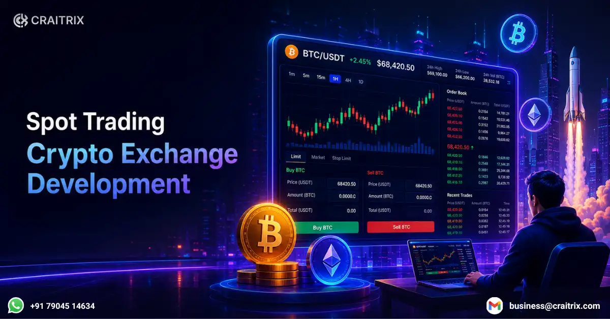 spot trading crypto exchange development
